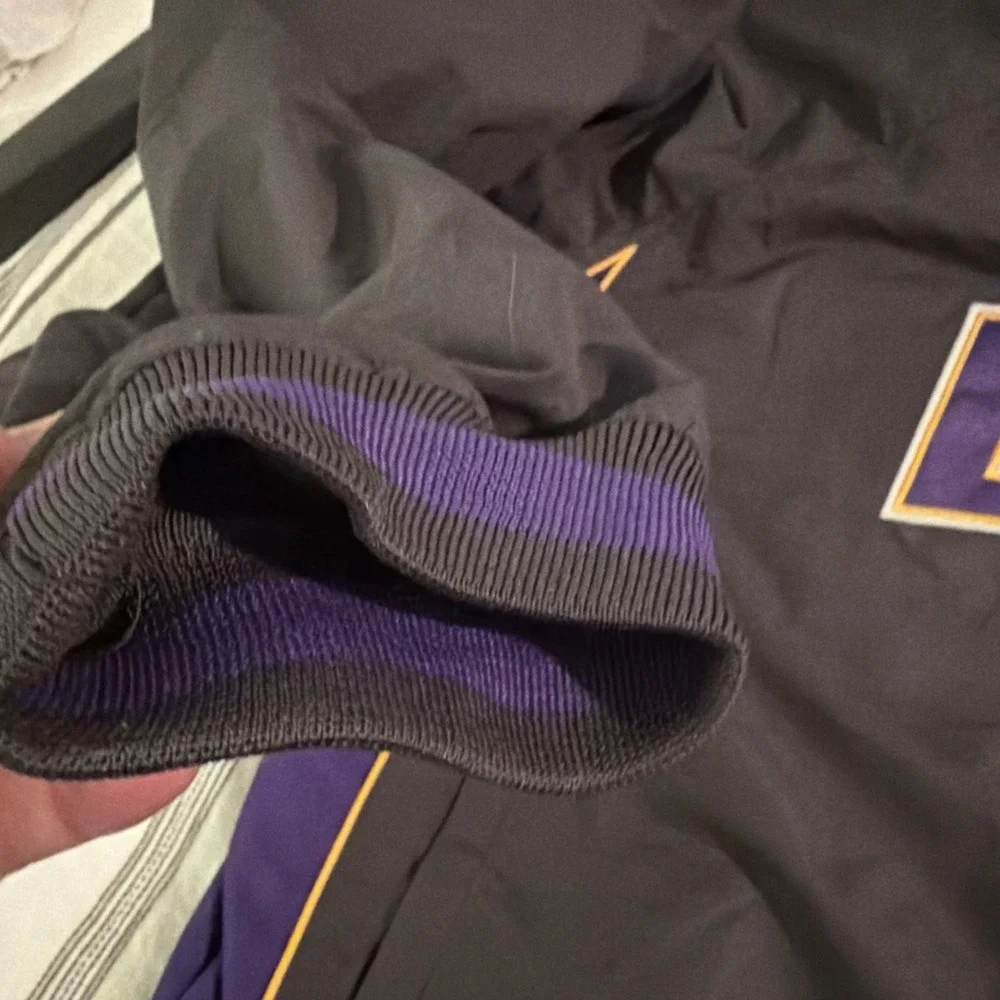 Vintage LSU Tigers Colosseum Athletics Pullover Windbreaker XL Dark Gray Purple